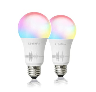 LUMIMAN Smart WiFi Light Bulb (2-Pack)