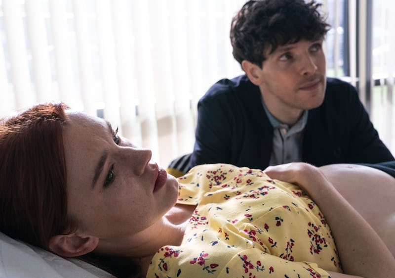 Hannah (AMY JAMES KELLY), Jonathan (COLIN MORGAN) in the BBC's 'Three Families'