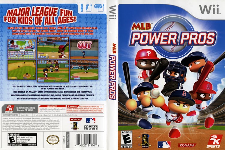 The cover art for 'MLB Power Pros'