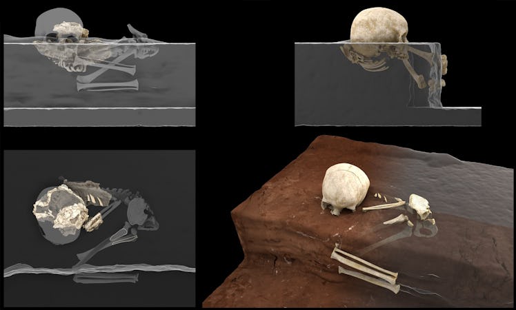 Virtual reconstruction of Panga ya Saidi child remains