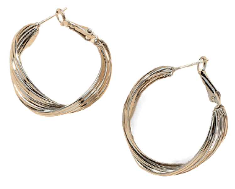 Shell Hoops - Silver