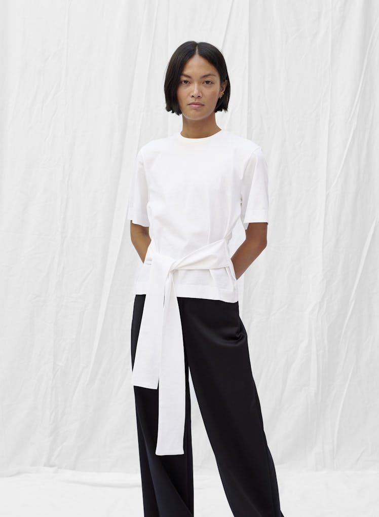 Boxy T-Shirt With Belt