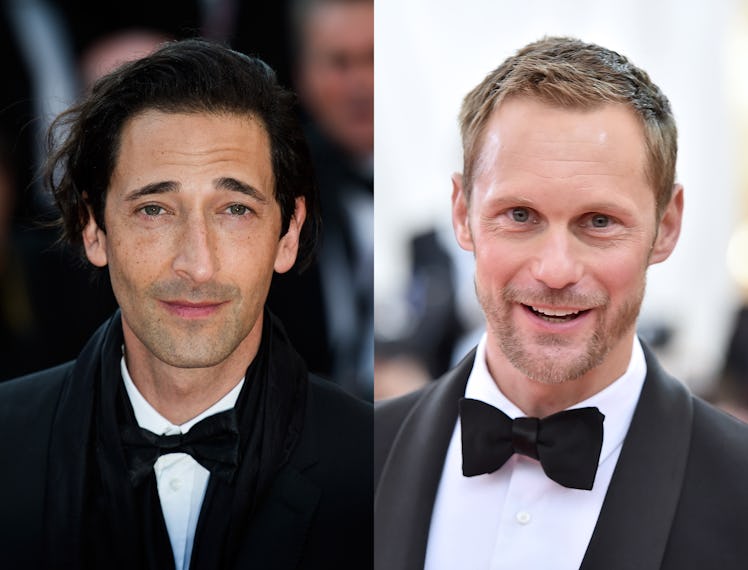 Adrien Brody in a tux, Alexander Skarsgard in a tux