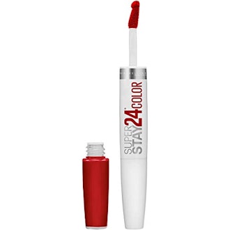 Maybelline SuperStay 24 2-Step Liquid Lipstick Makeup, Keep It Red, 1 kit