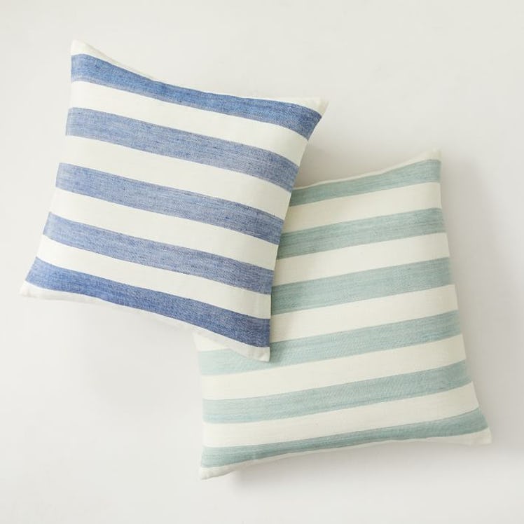 Heather Taylor Home Milos Stripe Silk Pillow Cover