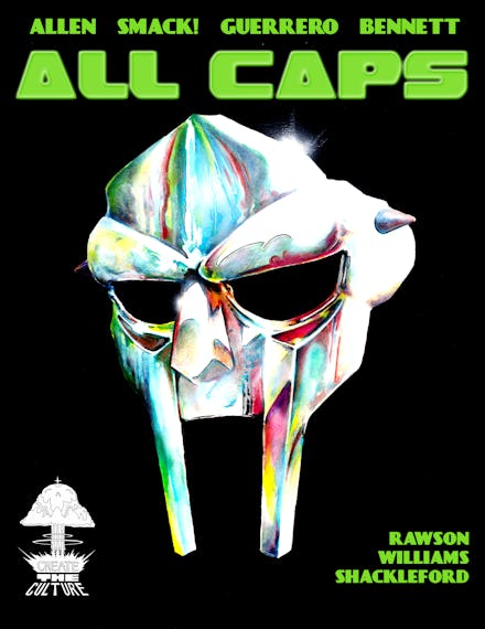 The cover poster for ALL CAPS