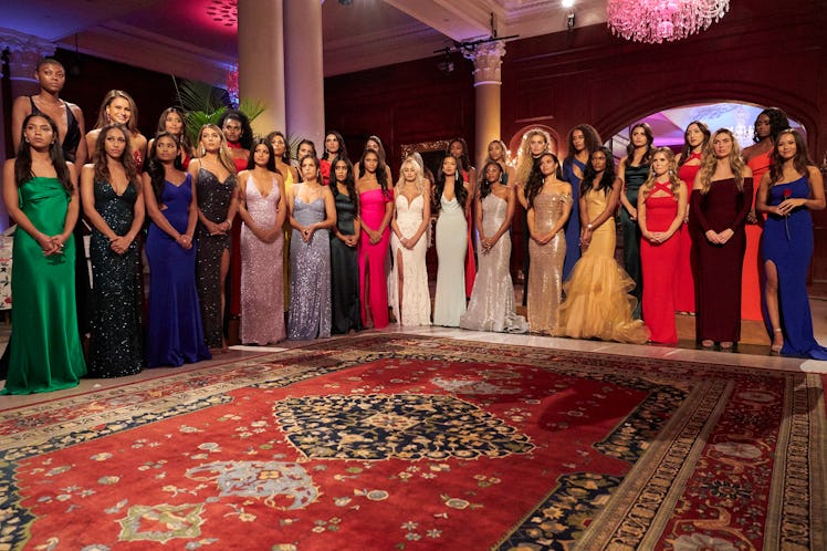 Matt James' 'Bachelor' cast on set