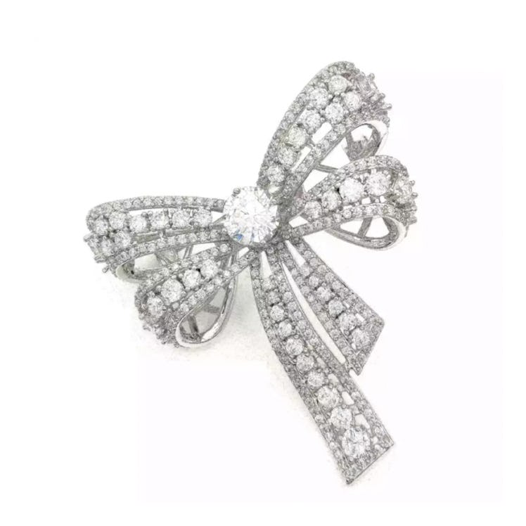Puffy Double Bow Brooch