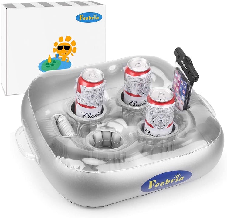 FEEBRIA Inflatable Floating Drink Holder