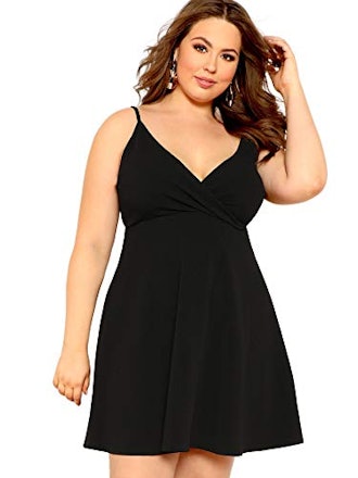 SheIn Plus V Neck Spaghetti Strap Dress