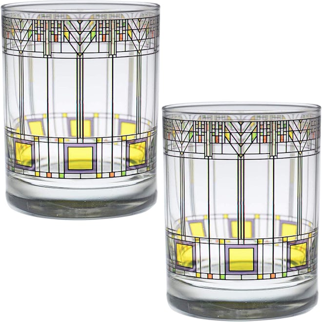 Frank Lloyd Wright Double Old Fashioned Glasses (Set Of Two)
