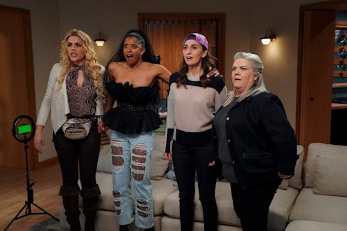 Busy Philipps as Summer, Renée Elise Goldsberry as Wickie, Sara Bareilles as Dawn, Paula Pell as Glo...