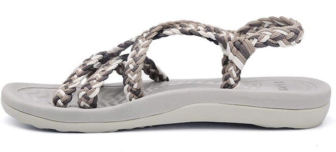 This MEGNYA pair is one of the best supportive sandals with braided straps.