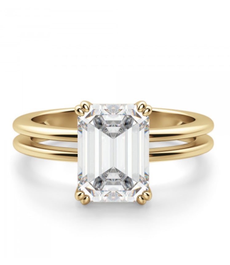 Geneva Emerald Cut Engagement Ring