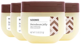 Solimo Petroleum Jelly with Cocoa Butter, (4-Pack)