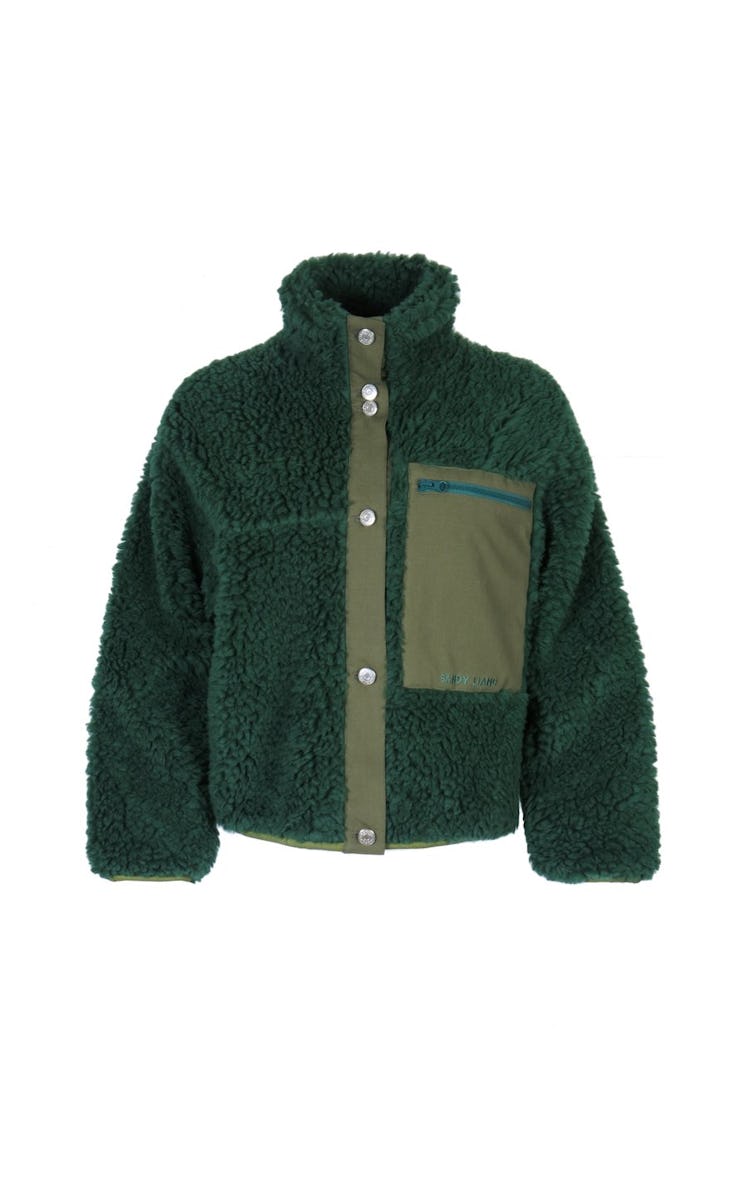 Green Fleece Jansport Jacket