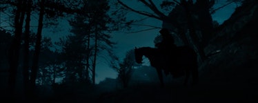The Ringwraith on horseback in Lord of the Rings: Fellowship of the Ring