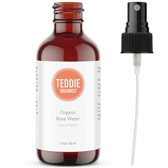 Teddie Organics Organic Rose Water Face Toner Alcohol Free 4oz