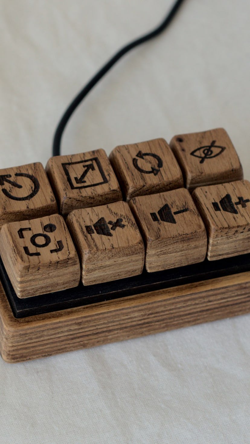 Someone made a mechanical keyboard out of wood.