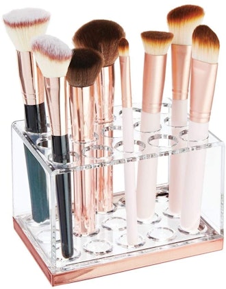 mDesign Plastic Makeup Brush Storage Organizer (15-Slots)