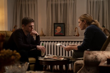 Evan Peters and Kate Winslet in HBO's Mare of Easttown