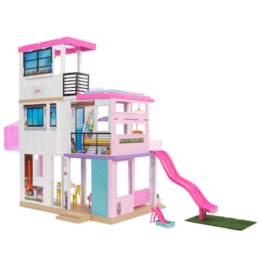 The Barbie DreamHouse has a moveable slide.