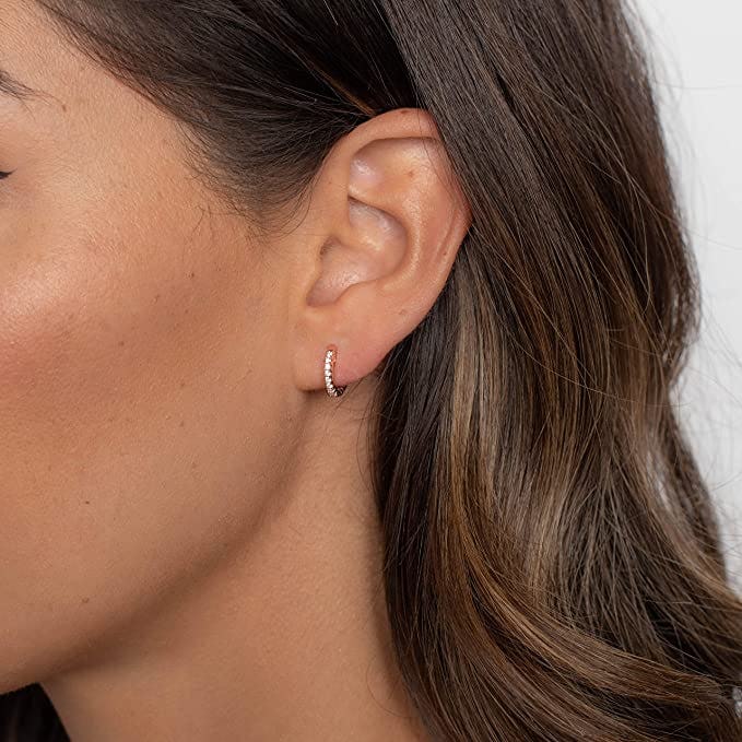 PAVOI 14K Gold Plated Cubic Zirconia Cuff Earrings