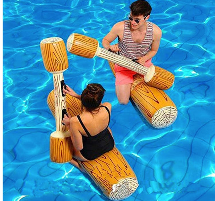 2-Pack Inflatable Floating Row Toys