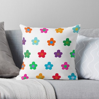 Colourful Flowers Pack Throw Pillow