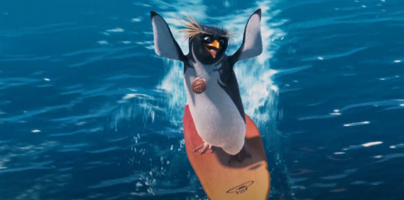 'Surfs Up' is an animated movie about a surfing penguin.