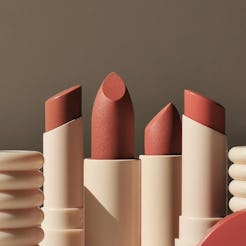 A group of nude lipsticks from the Asian-owned beauty brand Sunnies Face.