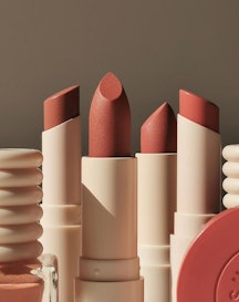 A group of nude lipsticks from the Asian-owned beauty brand Sunnies Face.