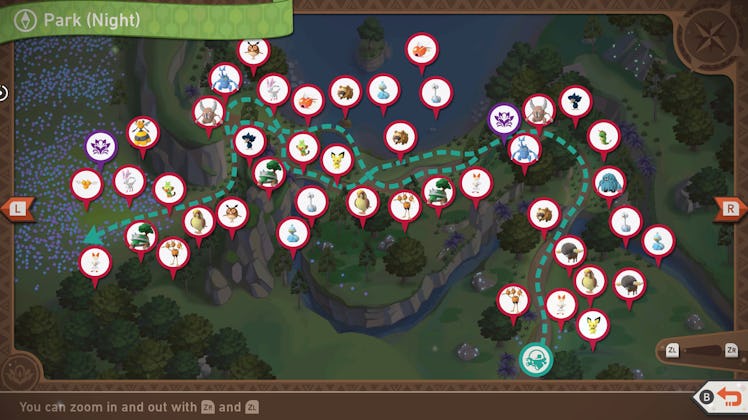 New Pokémon Snap Full Night Map