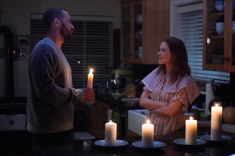 Jesse Williams as Jackson and Sarah Drew as April in Grey's Anatomy.