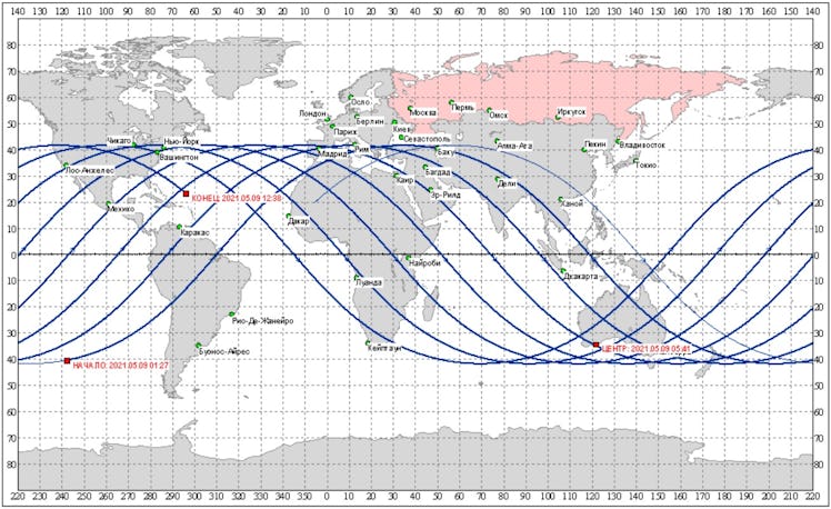 russian space agency rocket tracker