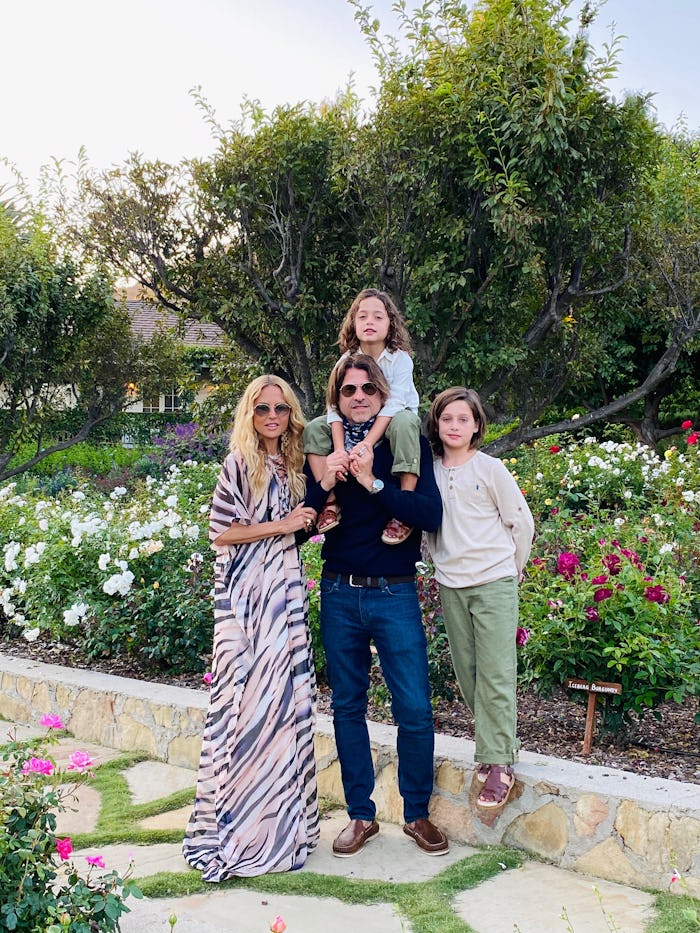 Rachel Zoe With Her Husband Rodger And Sons Skylar and Kaius