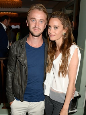 Tom Felton & his former girlfriend Olivia Jade starred together in Harry Potter.
