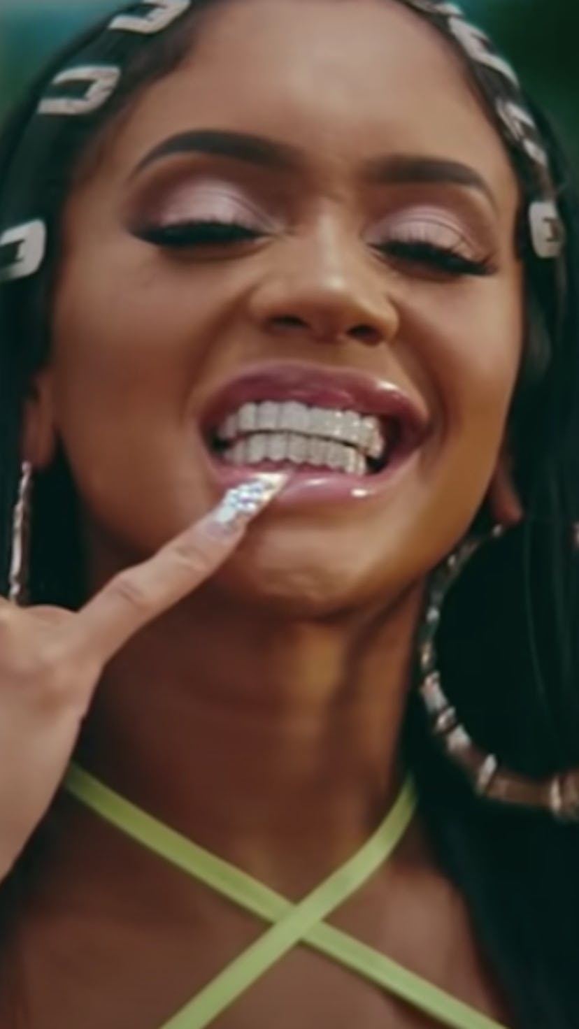 A still from Saweetie's "My Type" music video.