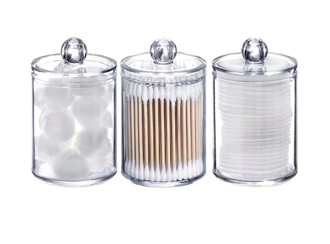 Tbestmax Apothecary Jars/Makeup Organizers (3-Pack)