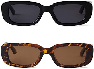 BUTABY Rectangle Sunglasses (2-Pack)