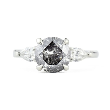 Zara Salt & Pepper Diamond Engagement Ring