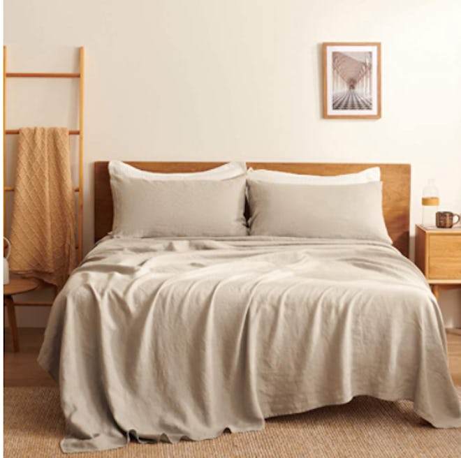 Bedsure Linen Sheets (4 Pieces) 