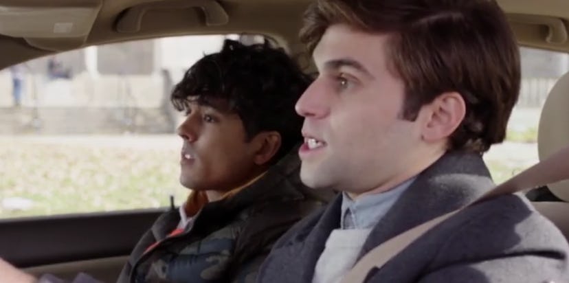 Jake Borelli stars in 'The Thing About Harry.' Screenshot via Freeform