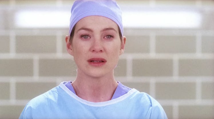 Ellen Pompeo as Meredith Grey in Grey's Anatomy.