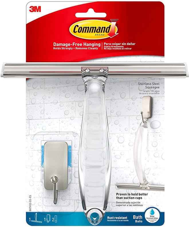 Command Bath Shower Squeegee and Hook