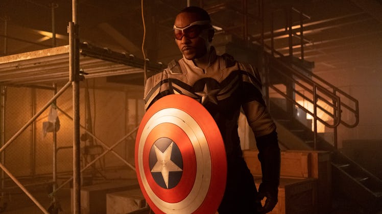 Anthony Mackie as Sam Wilson in The Falcon and the Winter Soldier finale