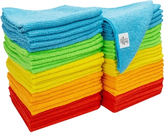 S&T INC. Microfiber Cleaning Cloths (50 Pack)
