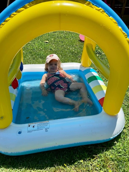 This $15 Target baby pool is the perfect size.