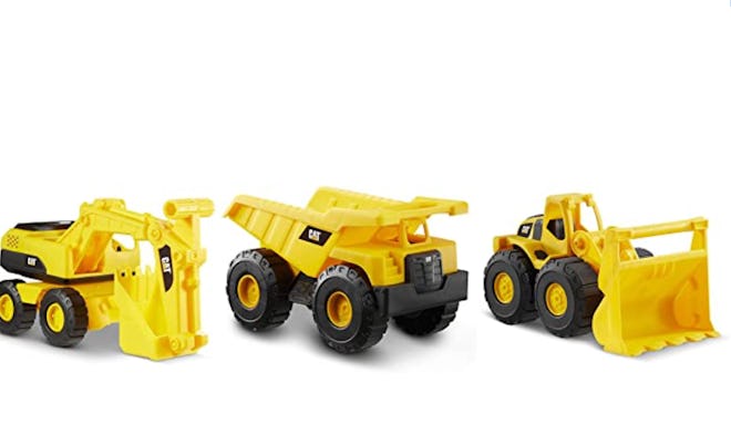 Cat Construction 7" Dump Truck, Loader & Excavator Toys Combo Pack
