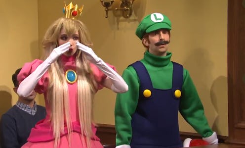 Grimes appeared as Princess Peach on 'SNL.' Screenshot via SNL Twitter